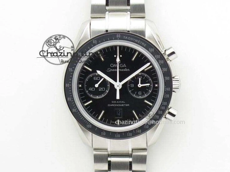 1222 UrbanChic Speedmaster Racing Master SS HKF Best Edition Blue Black Dial on SS Bracelet A 7808